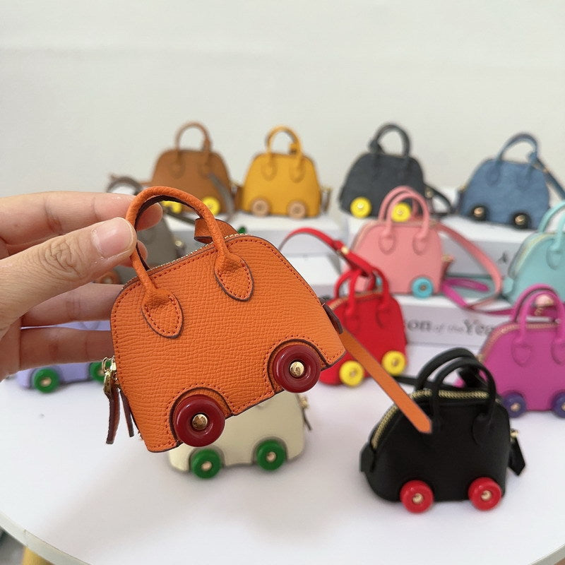 Mini Car Tire Shell Bag Charm & Pendants