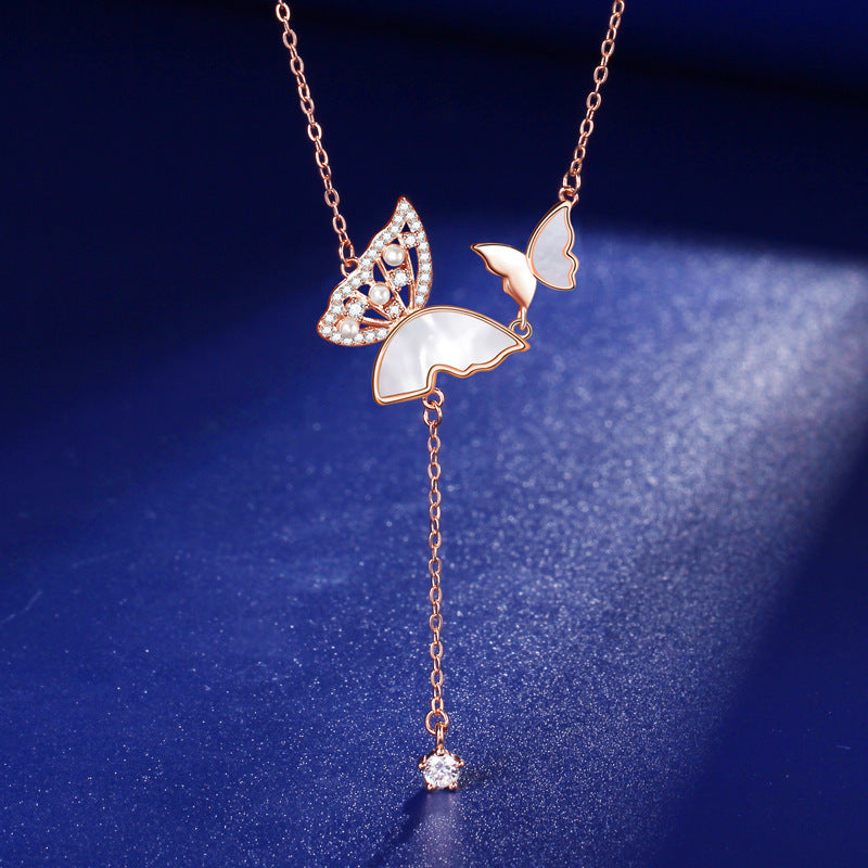 Pianpian Double Butterfly Necklace - Freedom, Beauty & Love