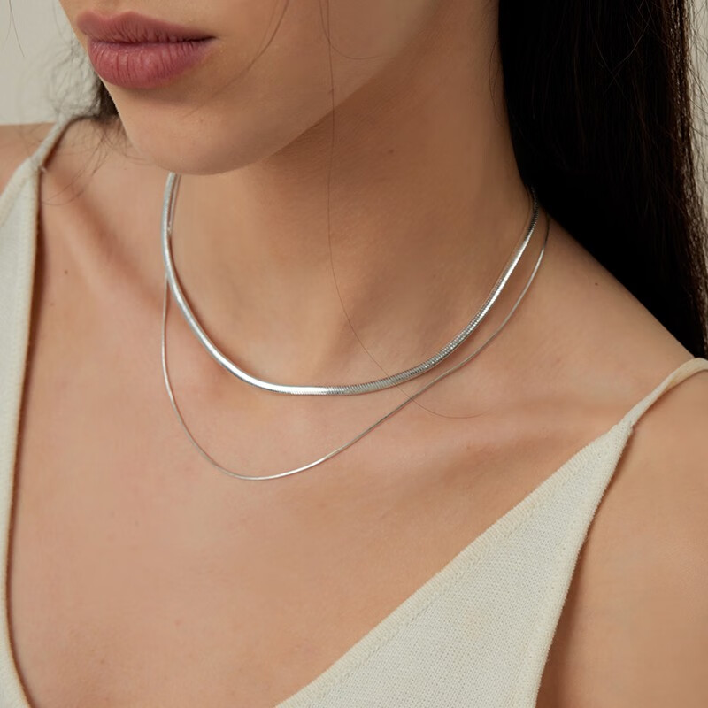 Double Layer Serpent Bone Necklace - Versatile Pairing