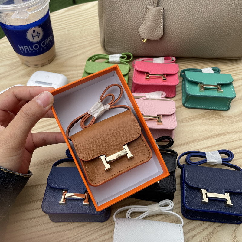 Genuine Leather Mini Constance Bag Charm