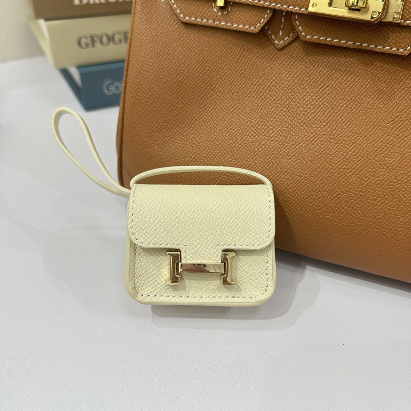 Genuine Leather Mini Constance Bag Charm