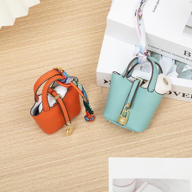 Mini Picotin Lock Bag Charm - Keychain & Cute Earphone Pouch