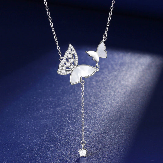 Pianpian Double Butterfly Necklace - Freedom, Beauty & Love