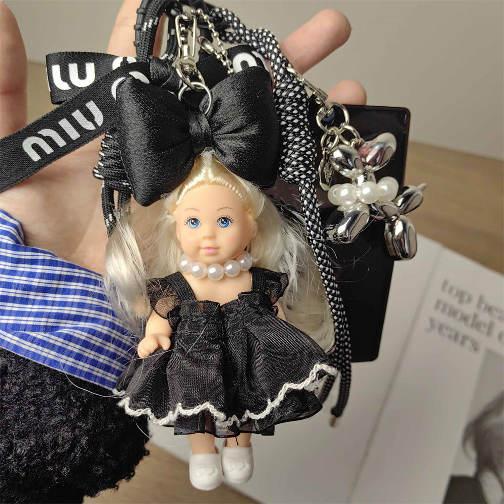 Adorable Blonde Barbie Doll Bag Charm & Keychain for Girls