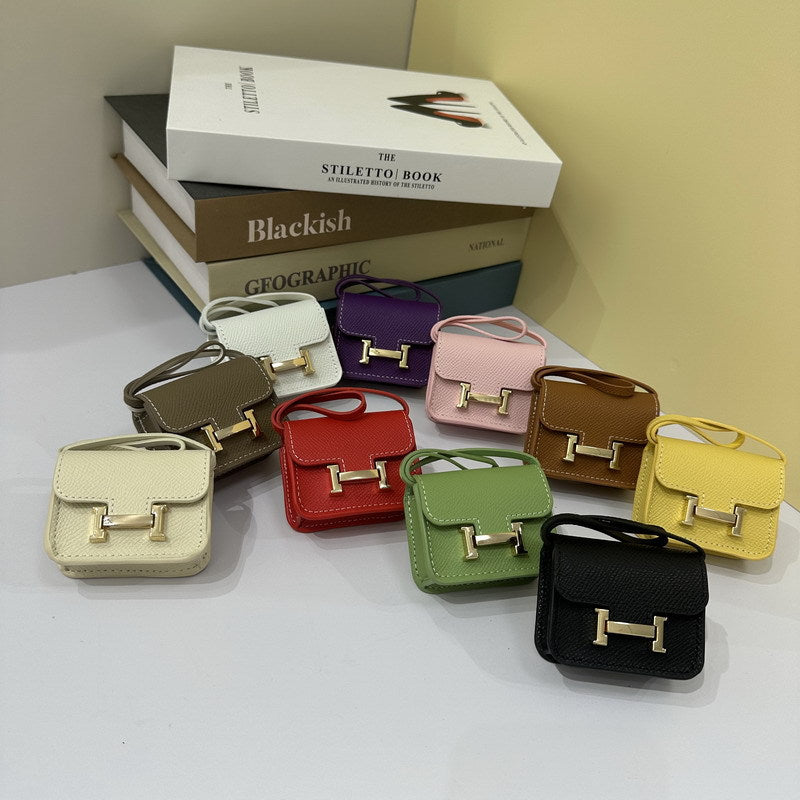 Genuine Leather Mini Constance Bag Charm