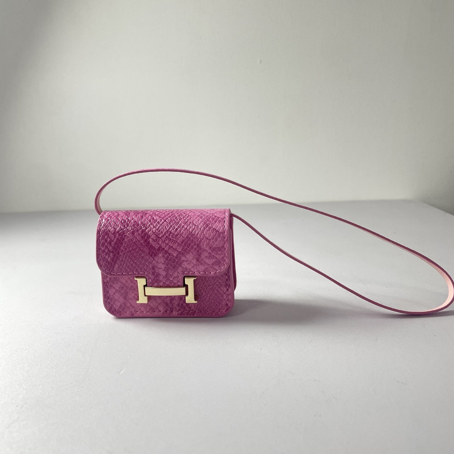 Mini Snake Print Constance Bag Charm