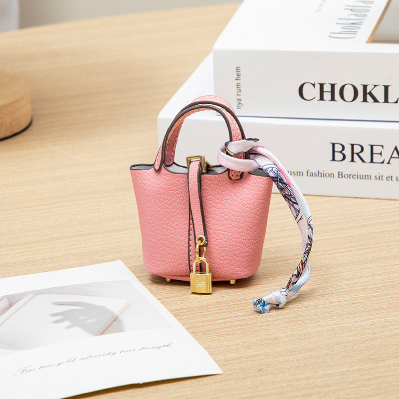 Mini Picotin Lock Bag Charm - Keychain & Cute Earphone Pouch