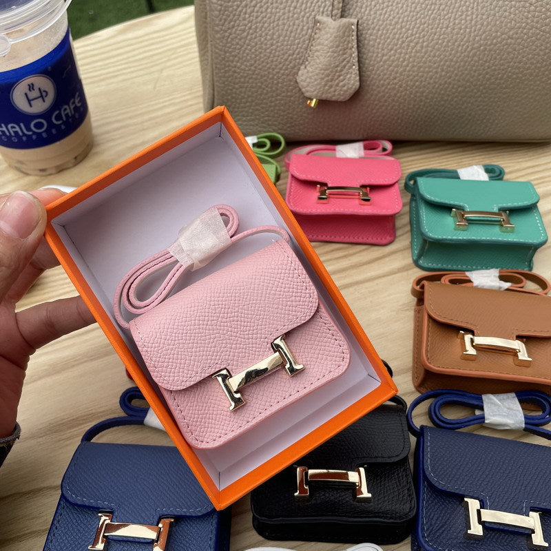 Genuine Leather Mini Constance Bag Charm