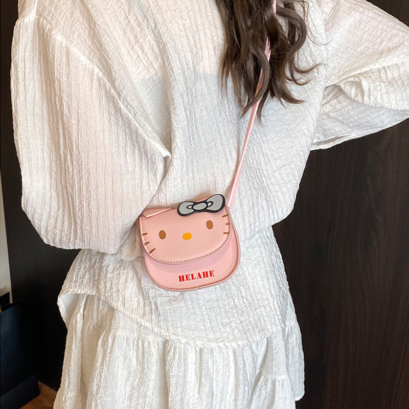 Kids' Cartoon Cat Crossbody Bag