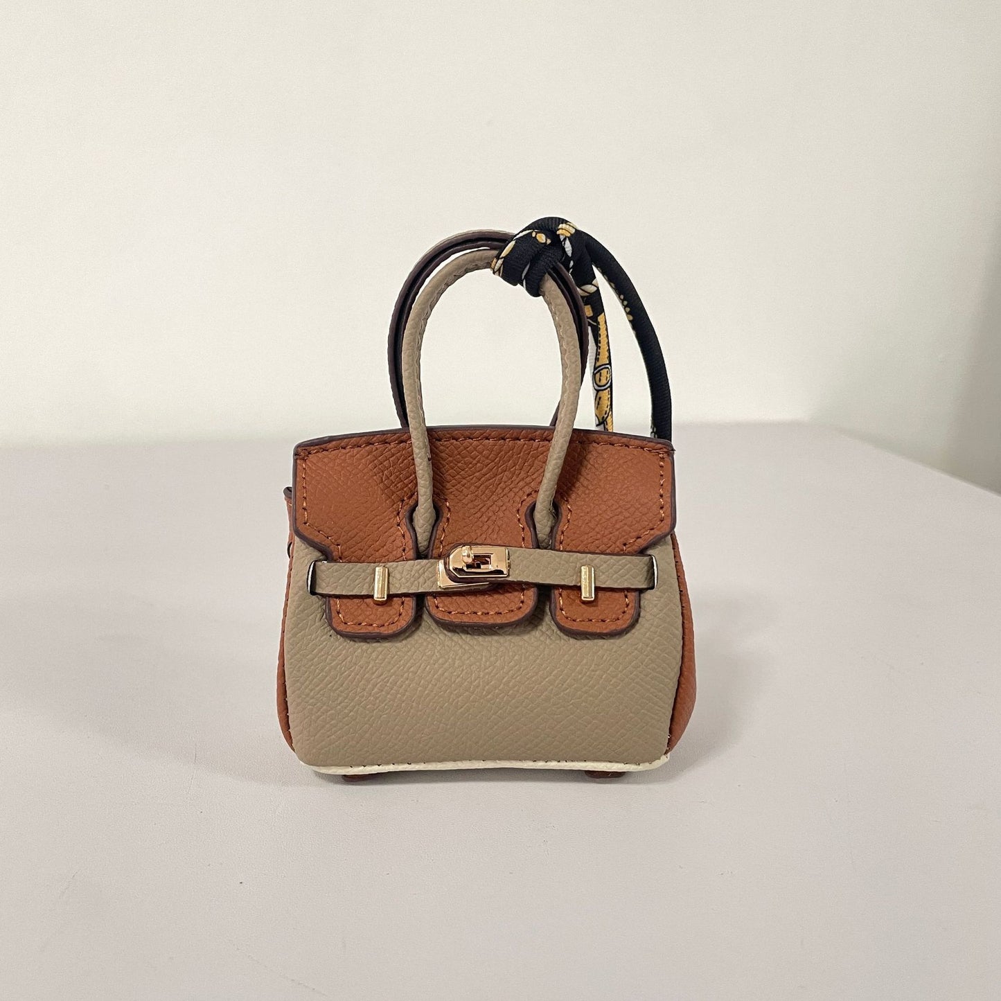 Contrasting Color Birkin Bag Charm & Keychain