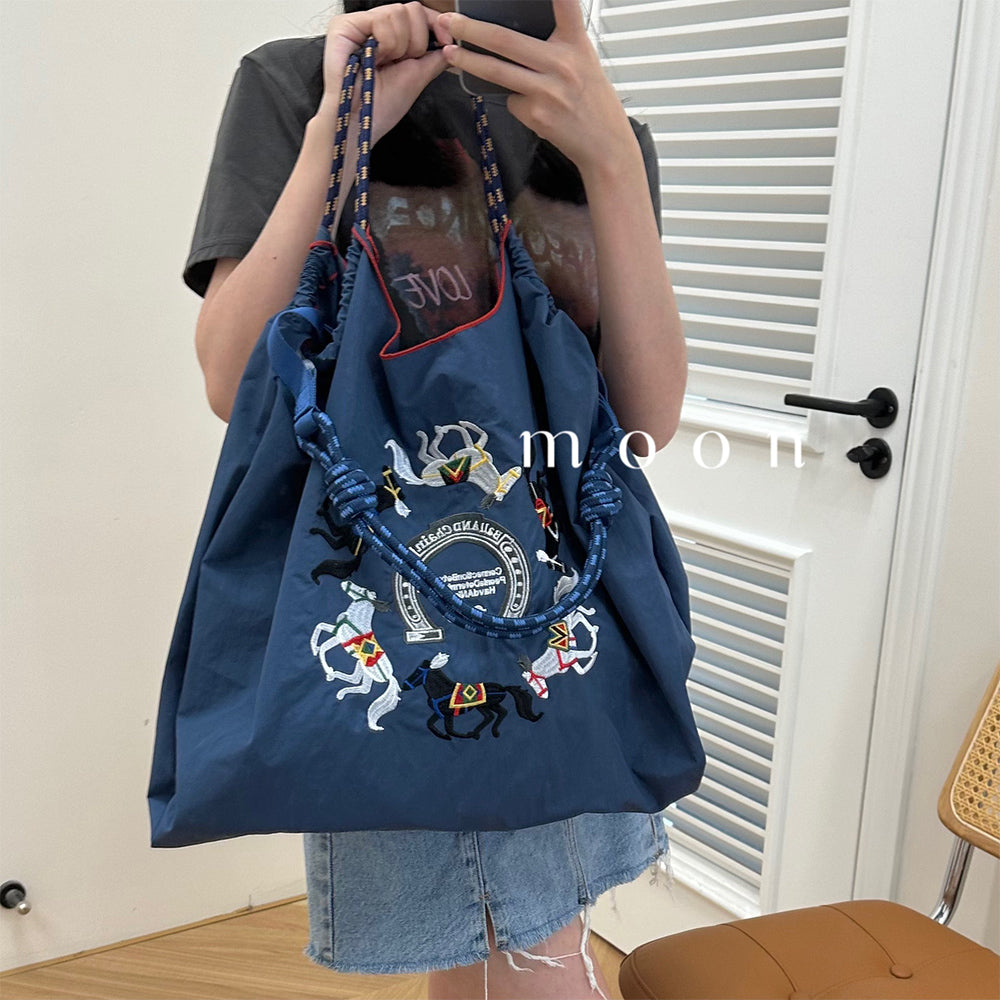 Wanli Horse Embroidered Eco-Friendly Shopping Bag