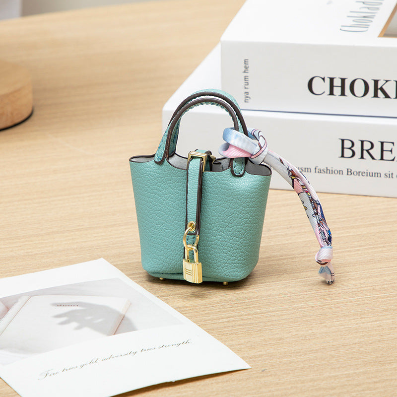 Mini Picotin Lock Bag Charm - Keychain & Cute Earphone Pouch