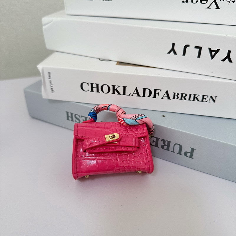 Mini Crocodile Pattern Kelly Bag Charm & Creative Keychain