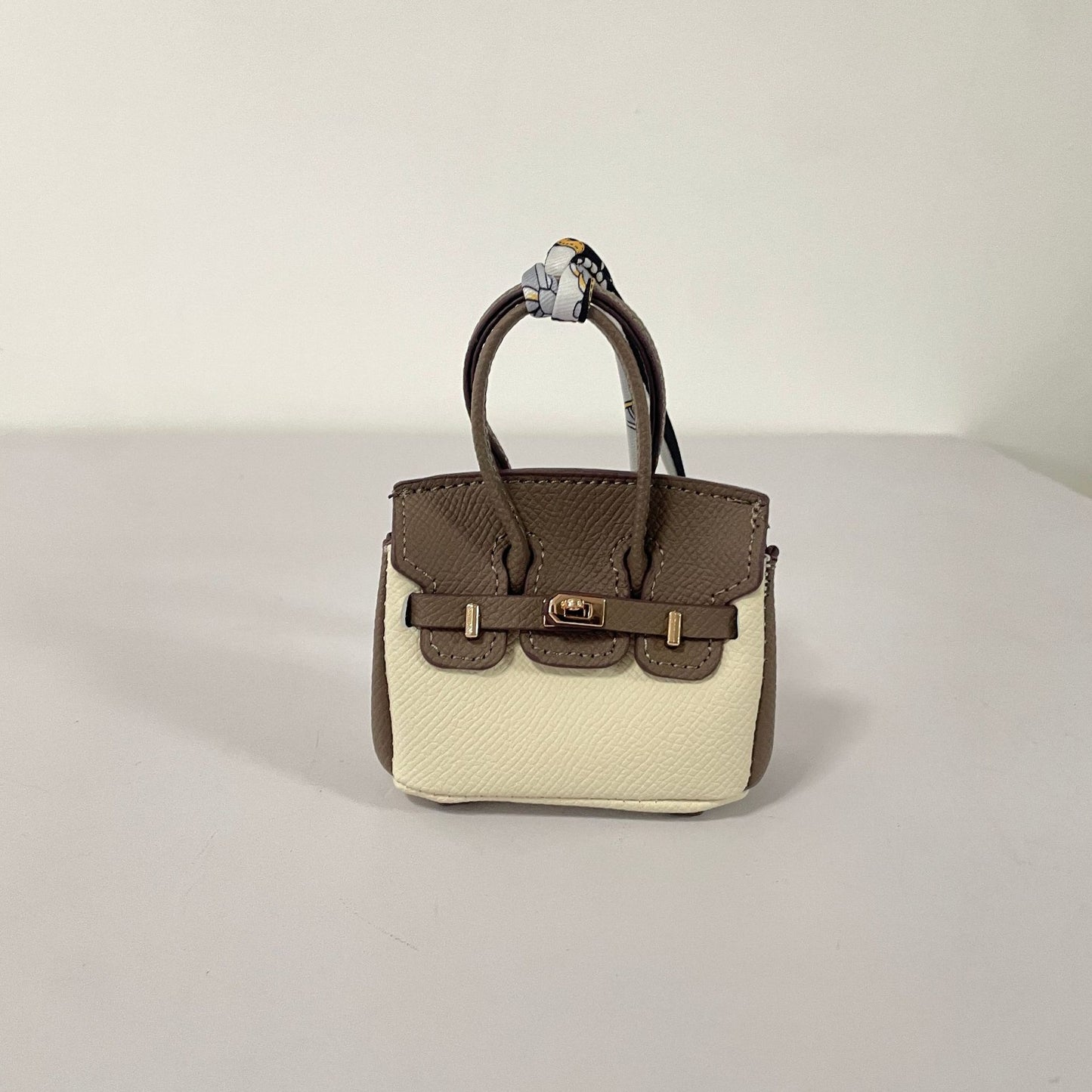 Contrasting Color Birkin Bag Charm & Keychain