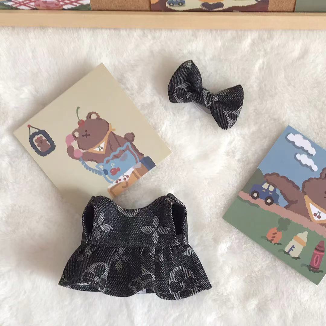 Labubu Vinyl Figure Outfits - Doll Dress & Bow Sets