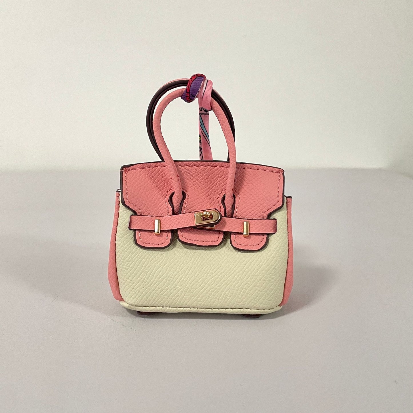 Contrasting Color Birkin Bag Charm & Keychain