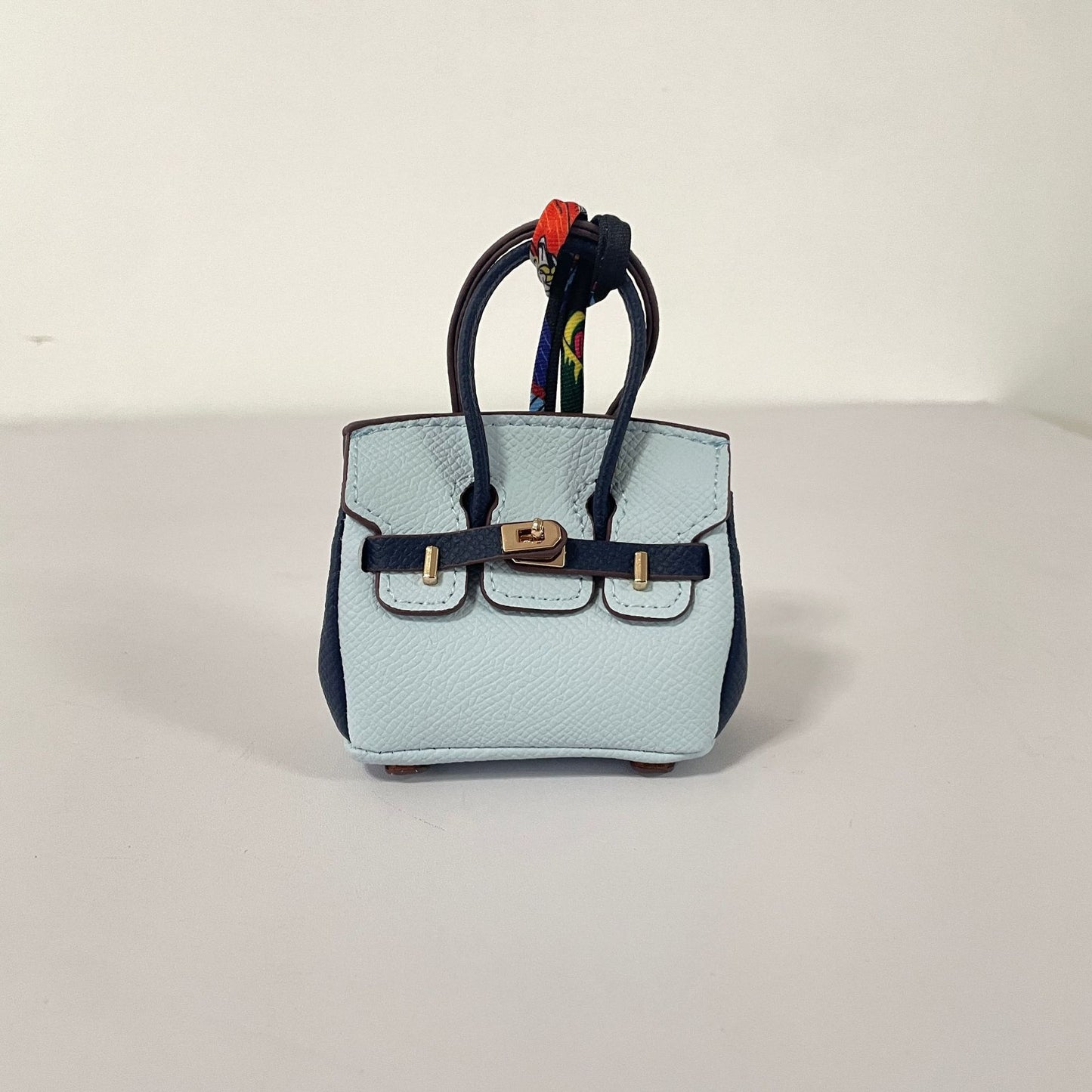 Contrasting Color Birkin Bag Charm & Keychain