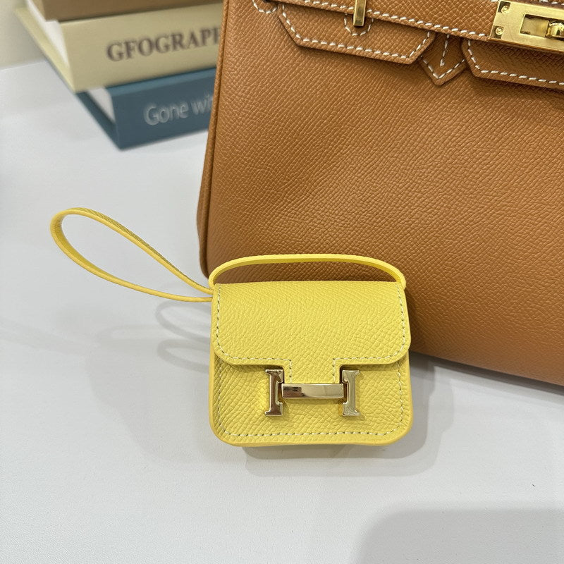 Genuine Leather Mini Constance Bag Charm