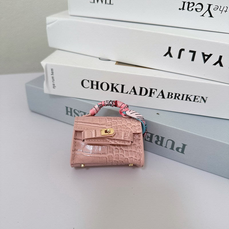 Mini Crocodile Pattern Kelly Bag Charm & Creative Keychain