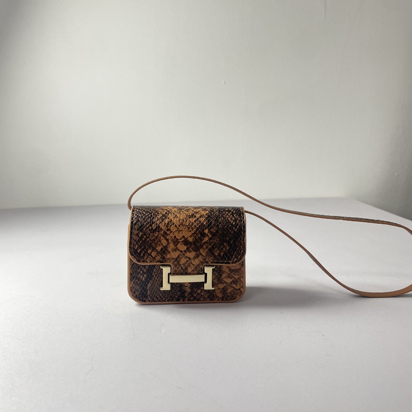 Mini Snake Print Constance Bag Charm