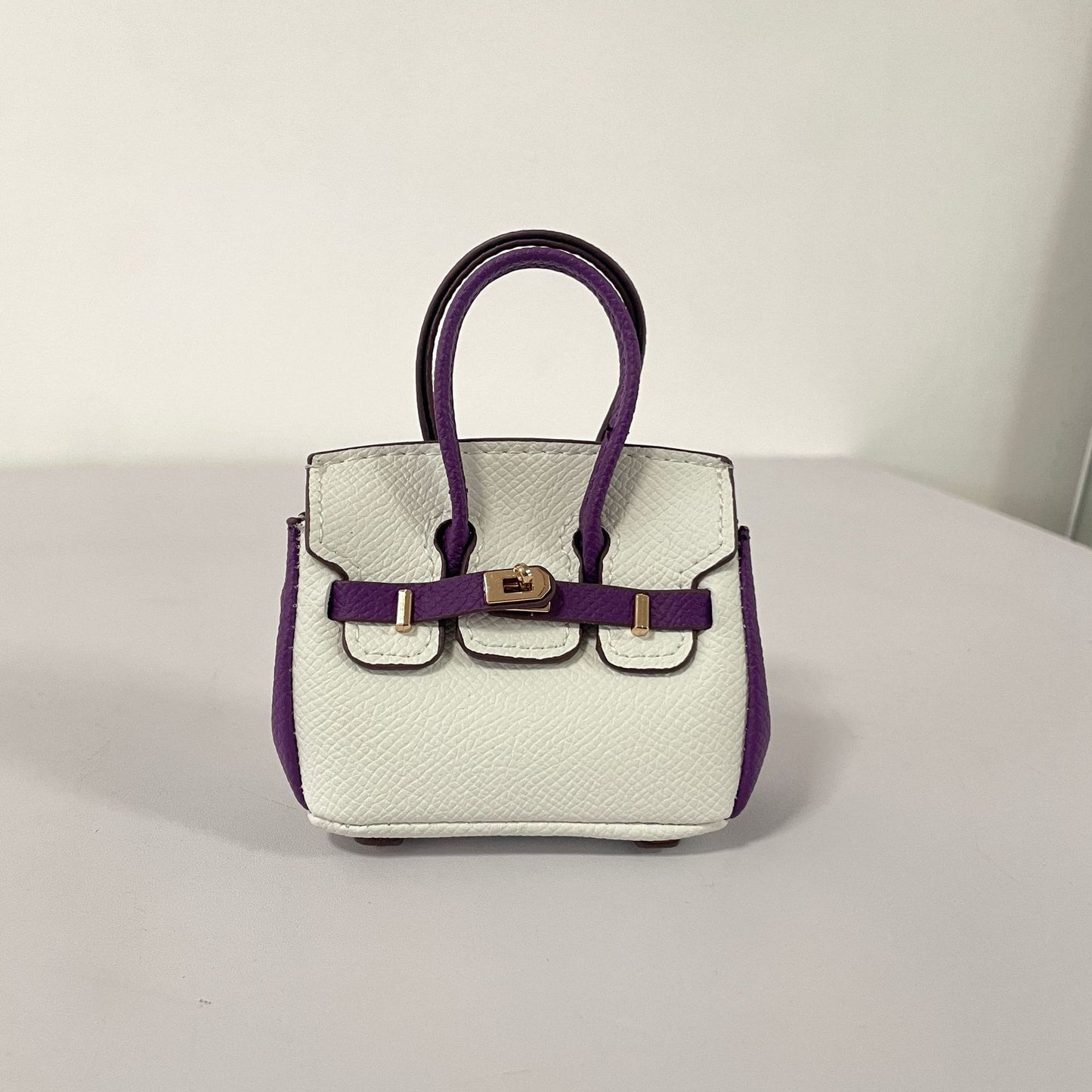 Contrasting Color Birkin Bag Charm & Keychain