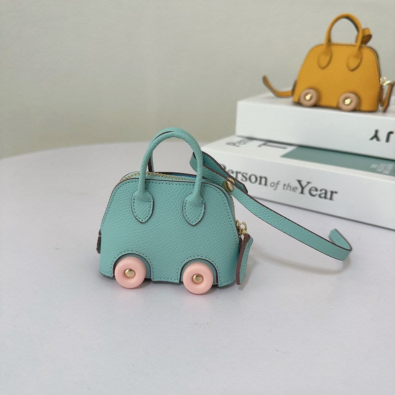 Mini Car Tire Shell Bag Charm & Pendants