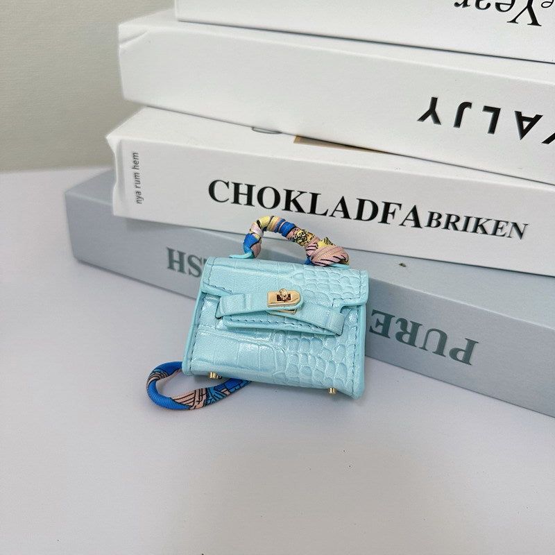 Mini Crocodile Pattern Kelly Bag Charm & Creative Keychain