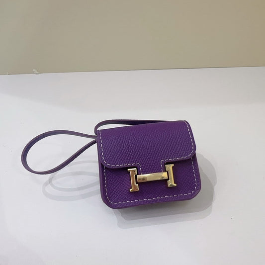 Genuine Leather Mini Constance Bag Charm