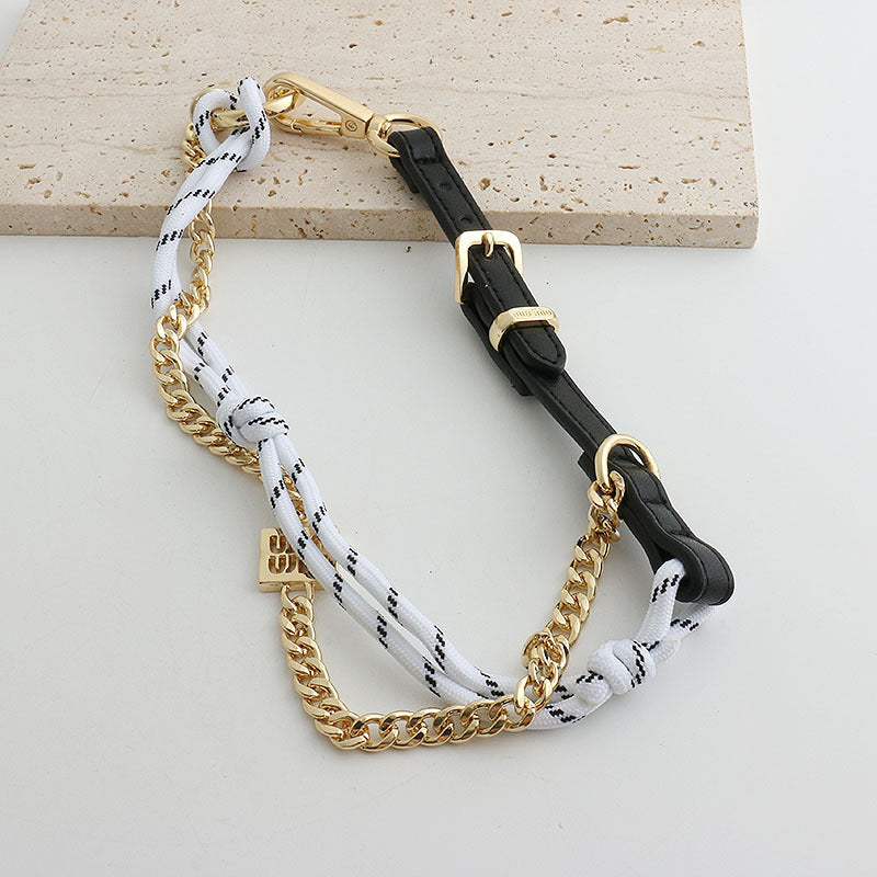 Long Chain Bag Charm & Multi-Layer Bracelet Keychain
