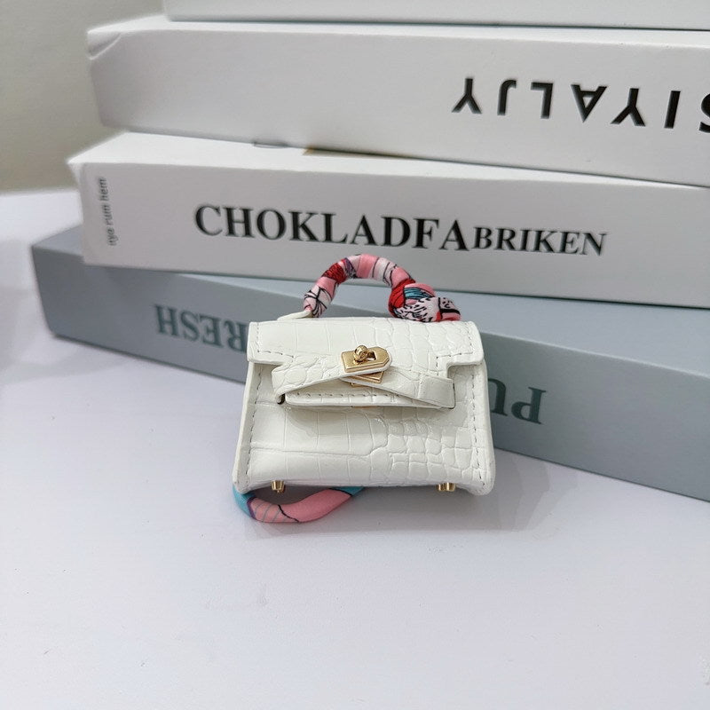 Mini Crocodile Pattern Kelly Bag Charm & Creative Keychain
