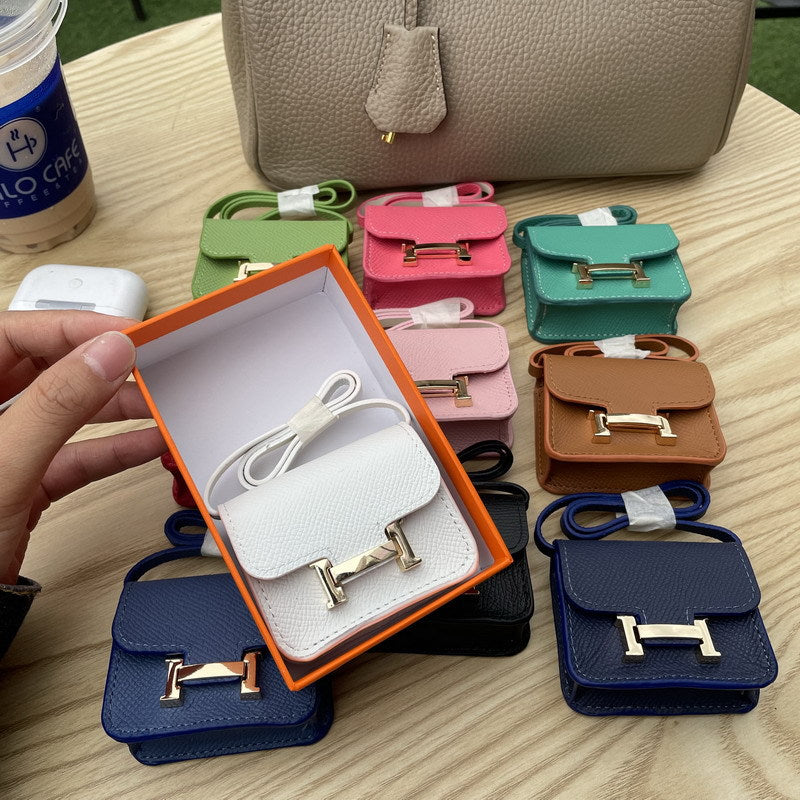 Genuine Leather Mini Constance Bag Charm