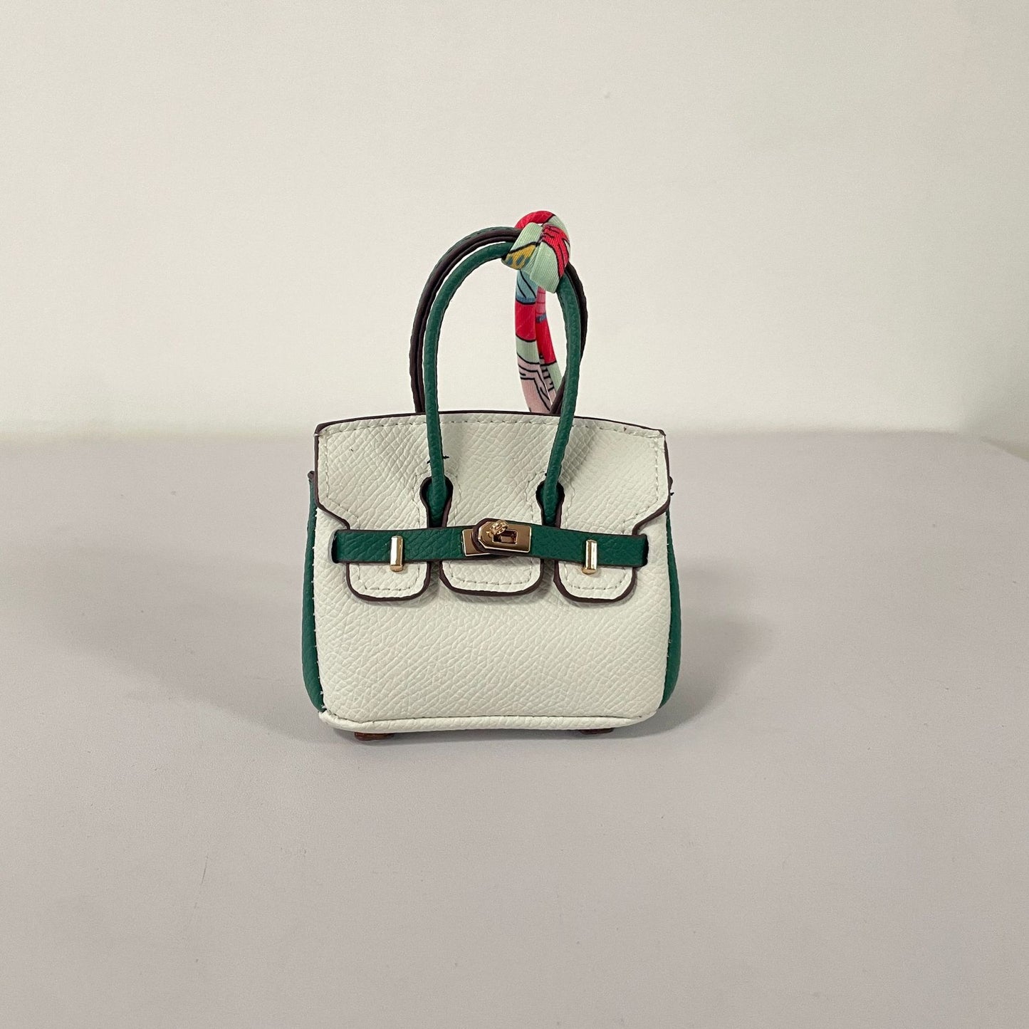 Contrasting Color Birkin Bag Charm & Keychain