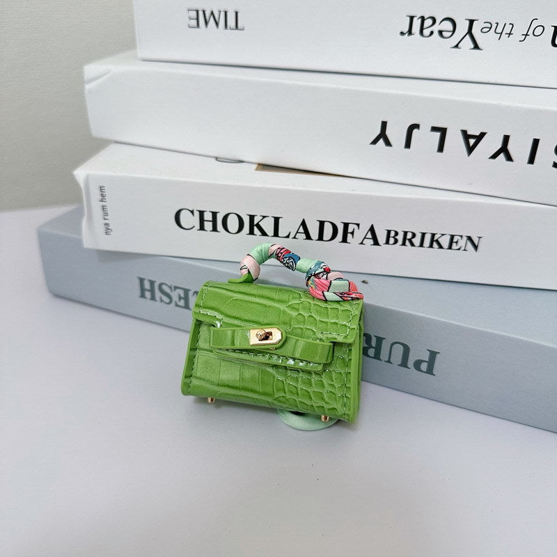 Mini Crocodile Pattern Kelly Bag Charm & Creative Keychain