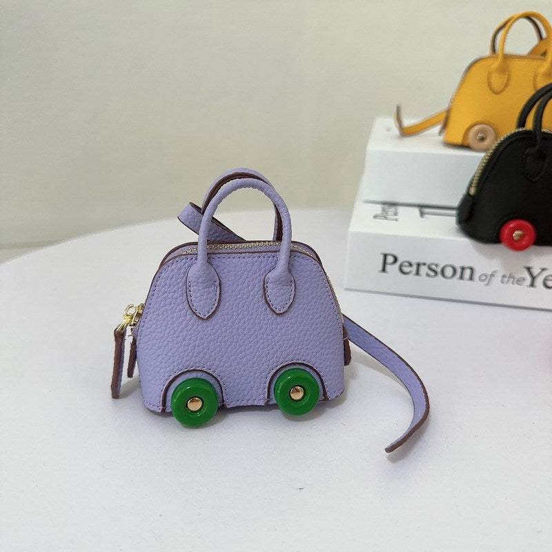Mini Car Tire Shell Bag Charm & Pendants