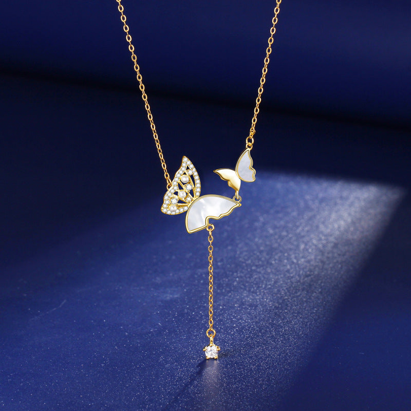Pianpian Double Butterfly Necklace - Freedom, Beauty & Love
