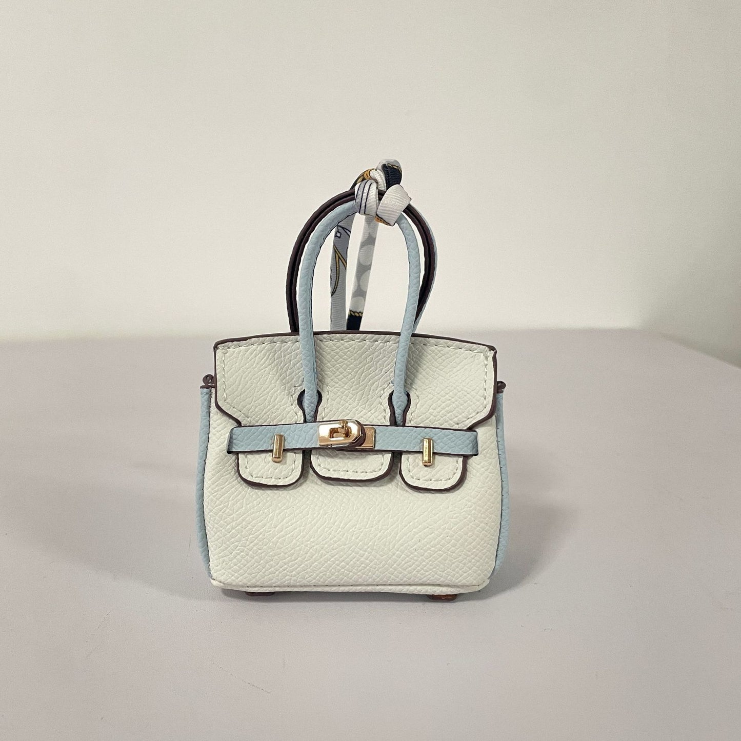 Contrasting Color Birkin Bag Charm & Keychain