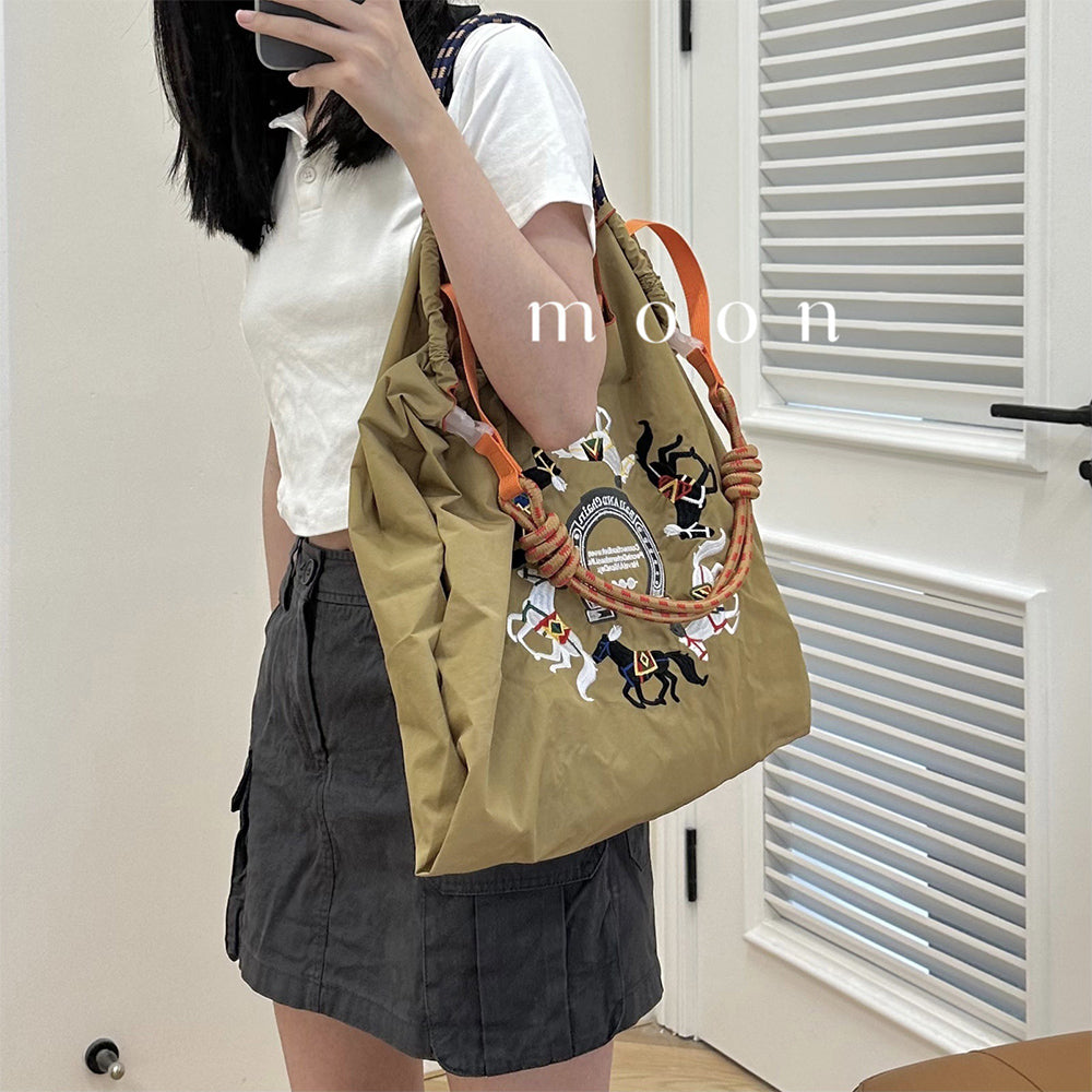 Wanli Horse Embroidered Eco-Friendly Shopping Bag