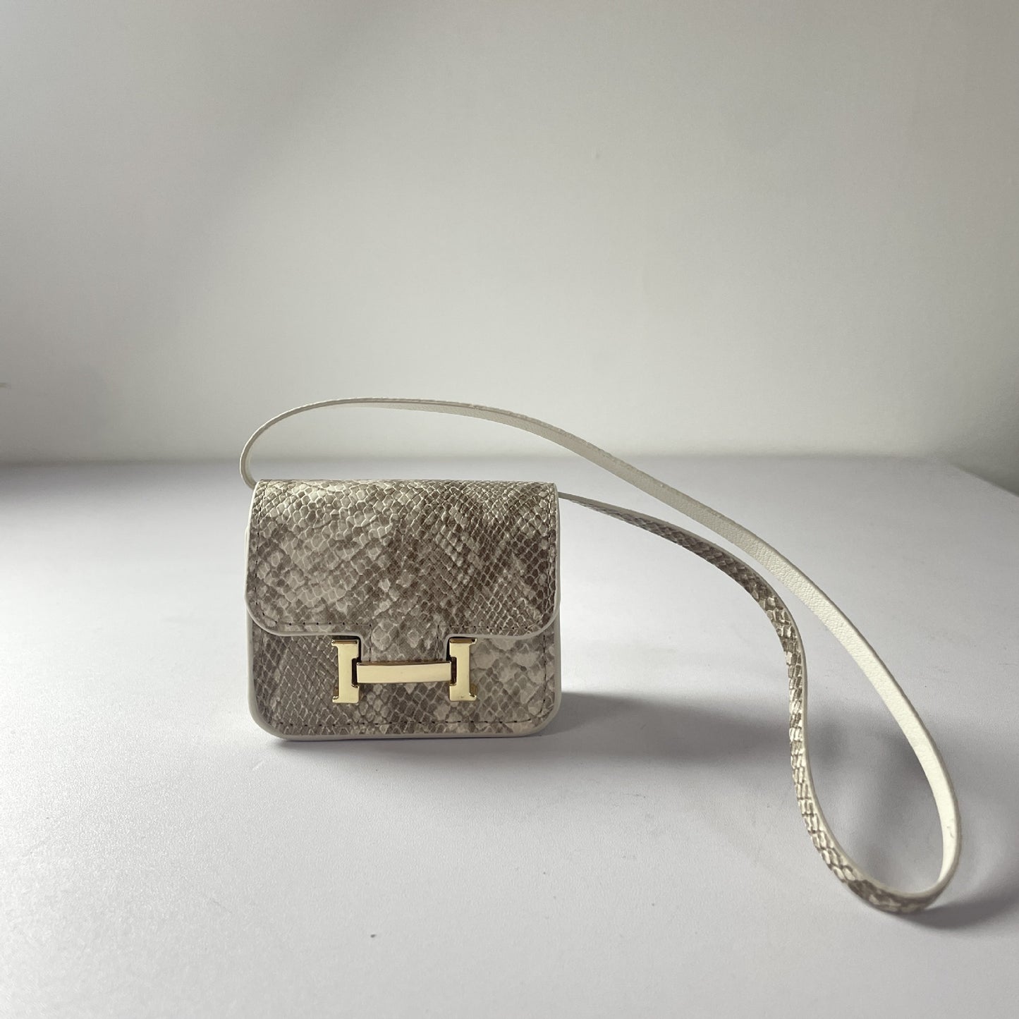 Mini Snake Print Constance Bag Charm